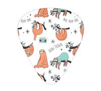 Acoustic Variety Pack Guitar Pick Pack Of 12 Including Thin, Medium And Heavy Guitar Pick Brown Sloth