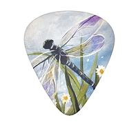 Acoustic Variety Pack Guitar Pick Pack Of 12 Including Thin, Medium And Heavy Guitar Pick Dragonfly Painting