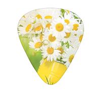 Acoustic Variety Pack Guitar Pick Pack Of 12 Including Thin, Medium And Heavy Guitar Pick Spring Sunflowers Retro Flowers