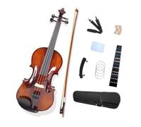 Acoustic Violin 1/2 4 String Violin Kit with case,bow for Adults Kids Solid wood Ebony Fittings Maple Spruce Nice tone (1/2 size) (3/4 size)