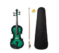 Acoustic Violin 4/4 Full Size Violin Fiddle W/Case Bow For Students Beginners Green Black (Color : 1-8)