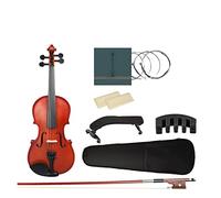 Acoustic Violin Fiddle 4/4 Full Set Strings Beginners Students Shoulder Rest Bow Violin (Color : 1-2)