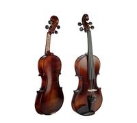 Acoustic Violin Masterpiece Handmade And Vintage Italian Oil Hand Painted 4/4 Full Size Violin Brown(Color:Black brown)