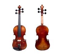 Acoustic Violin Masterpiece Handmade And Vintage Italian Oil Hand Painted 4/4 Full Size Violin Brown(Color:Brown)