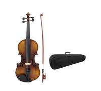 Acoustic Violin Set with Case 1 pc 4/4 Natural Acoustic Violin Retro Style Fiddle with Case & Bow Musical Instrument Accessories(Type D)