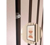 Acoustic Wall Panel Mounting Clips with Screws, 4 Pack for Slat Walls, Secure Twist Lock Design, for Hanging Decorations (White)