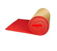 Acoustic Wall Panels 1Pc 50x200cm Acoustic Foam Self-adhesive Egg Sound Insulation Panel High Density Studio KTV Office Wall Panel 2/3.5cm Thickness(Red,2cm)