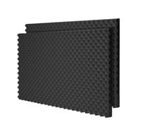 acoustic wall panels 1PC Large Size Studio Acoustic Panels Sound Foam Crate Soundproof Absorption Treatment Pad 2/3.5/5cm Thickness 150x200cm for Wall, Recording Studios, Home, Office(Black,5cm)