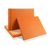 acoustic wall panels 6 Pcs Acoust Insulation Absorcion Door Seal Strip Soundproof Wall Panel for Studio Sound Absorbing for Wall, Recording Studios, Home, Office(Orange,1.0cm Density)