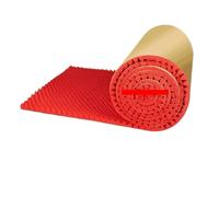 Acoustic Wall Panels Make Friend 1Pc 50x200cm Acoustic Foam Self-adhesive Egg Sound Insulation Panels Density for Studio KTV Office Wall Panels(Red,3.5cm)