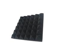 Acoustic Wall Panels Professional Acoustic For Studios And Vocal Booths - Sound Reduce Pollution PU Foam Proof(Black)