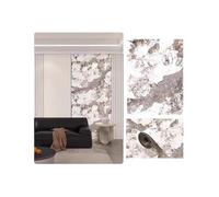 Acoustic Wallpaper Wall Panels, Grey Imitation Tile Marble PVC Foam Backsplash Cladding for Living Room & Dining Room, Soundproof Decoration