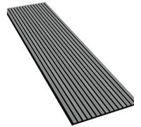 Acoustic Wood Slat Wall Panel 240cm x 60cm (Contemporary Grey)