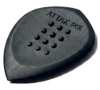 Acoustik Attak STEALTH Structured Guitar Pick - Small Beveled Guitar Picks, Unique Tone (10 Pack, Black)