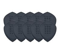 Acoustik Attak STEALTH XL Structured Guitar Pick - Large Beveled Guitar Picks, Unique Tone (10 Pack, Gray)