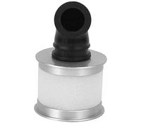 Acouto 1/10 Nitro RC Engine Smooth Engine 1/10 Nitro RC Air Filter Replacement, Enhanced Durability Aluminum Alloy Sponge Black Green Red, Easy Installation Prevent Cylinder Scratches, (Silver)