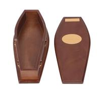 Acouto 1:12 Doll House Miniature Coffin Wooden Miniature Tiny Coffin Doll House Accessory Decoration Is Only Antique Decorative Also of Inspiring a Item Design in Dollhouse