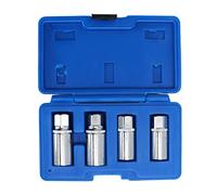Acouto 1/2" Drive Socket Stud Screw Extractor Tool Set with 6mm, 8mm, 10mm, 12mm Sleeves for Easy Screw Socket Stud Extractor Tool Drive Ller KitScrew