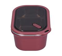 Acouto 1.2L Stainless Steel Box, Double Layer -Proof Sealed Food Container for School, Offic Unch BoxStudent Lunch BoxFood Storage BoxFood ContainerSealed Lunch BoxTableware (1.2L-Double Layer-red)