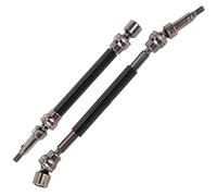 Acouto 1 Pair RC Car Metal Front and Rear Drive Shaft Replacement Fit for ARRMA Kraton 1/10 RC CarRed Sturdy Durable Which Is Reliable Made The It Stable Lightweight Is Alloy Drive (Black color)