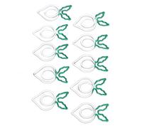 Acouto 100 Pcs Shaped Paper Clips 2 Color Metal Material Light Portable Electroplating Process Easy Organizing Office Clips Pear Damage Paper Easy The Can Cute Practical Increase Slip (White)