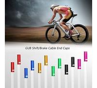 Acouto 100pcs 4mm/5mm Aluminum Alloy Bike Derailleur Shift Brake Wire Cable End Cap Shifter Cable Housing Ferrules Tupe Tops Replacement Set Construction Long-Term Aluminum 100 (Dia 4mm)