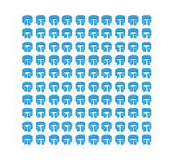 Acouto 100PCS 8mm Pigeons Identification Leg Rings Poultry Leg Bands No Words Pigeons SuppliesPink to Easy Easily Foot These You Your Disassemble This You Also (Light Blue)