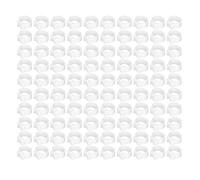 Acouto 100PCS 8mm Pigeons Identification Leg Rings Poultry Leg Bands No Words Pigeons SuppliesPink to Easy Easily Foot These You Your Disassemble This You Also (White)