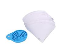 Acouto 101PCs Set 150um Paint Silicone Funnel Foldable Soft Nylon Mesh Paint StrainersPaint FilterPaint FunnelResin StrainersResin FunnelNylon Mesh