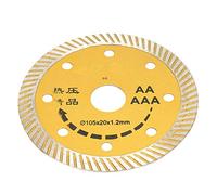 Acouto 105 * 20 * 2mm Circular Saw Cutting Disc Wheel for Stone Marble Ceramic Concrete in Use Smooth Circular Saw Blade105mm BladeCutting DiscDiamond Cutting WheelStone