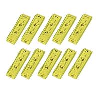 Acouto 10Pcs 300cm Tailor Tape, Soft Ruler Dual Sided Body Measuring Tool for Accurate Sewing, Flexible and Portable for Tailoring (2.0cm*300cm yellow)