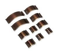 Acouto 10pcs Arc Shaped R Angle Leather Punch Set 1/4R Handcraft High Carbon Steel Leather Cutting Punch for Wallets Belts Sure Edges Cutting the Are PERFECT of Cut Fast die