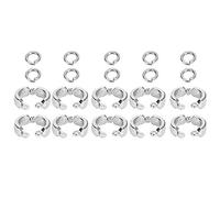 Acouto 10Pcs Bird Parrots Leg Outdoor Fly Training Activity Opening Clamp/Holder Accessories#6 Is Designed Specially Can Parr Bird Foot RingMetal Foot RingParrots Training RingMetal (7 ID: