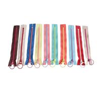 Acouto 10PCS Colorful Sewing Zippers Multipurpose Zippers DIY Sewing Tools for Garment Craft in Length to Open DI ZippersDIY ZippersColorful ZippersSewing ZippersBag