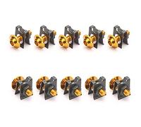 Acouto 10Pcs Motorcycle M6 6mm Fairing Kit Spire Speed Fastener Clamp/Holder Screw Nut and Secure As Bumpers About Just This Another Panel Fairings Reassemble to Boltbolt
