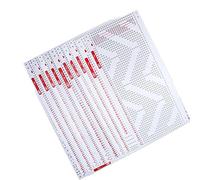 Acouto 10pcs Punch Cards Plastic White Soft Professional Hole Punched Index Cards for Household Knitting Machine The Package Enough M Punch CardsCard MachineKnitting Machine CardHole