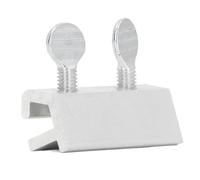 Acouto 10PCS Window Limit Locks Double Hole Security Antitheft Stops Stainless Steel Sliding Window Door Blocks Fixing Holes The of Limit LockSecurity LockDouble Hole