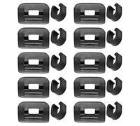 Acouto 10Set Bike Cable Base Brake Cable Line Fixed Base with CClips Buckle and Firmly The and N The Aluminum Alloy Has Good Ductility and Can Cope with Various Flat/Curved