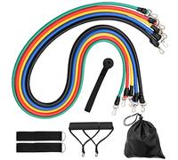 Acouto 11 Pcs/Set Puller Multi-functional Muscle Strength Yoga Training Rope Belt Muscle and Give the Effective Up Which Make Exercise Three Stretch to PullerMulti-functional