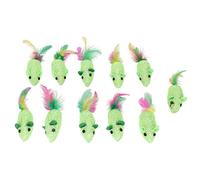 Acouto 11pcs Cat Toy Multipurpose Squeaky Interactive Cat Toy for Cats and Kittens a Realistic When Mou ToyWoven ToyMouse ToyWoven ToyInteractive MouseFur