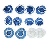 Acouto 12 Pcs Polishing Bonnet Pads Fiber Buffer Pad Cover Waxers Bonnet Set for Car Polisher Material Polishing of a PadsBuffer CoverCar Polisher