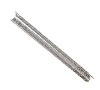 Acouto 12 Pieces Scroll Saw Blades, Spiral Teeth Design for Wood Metal Plastic Cutting, High Carbon Steel with Teeth for Curve Sawing and Fast Cutting (5# saw blade)