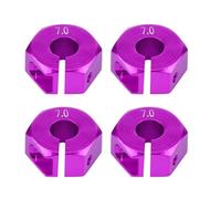 Acouto 12mm Wheel Hex Hub Adapter for HSP /10 Scale RC Car How Tight the Wheel Hex Hub AdapterWheel MountWheel AdapterHex AdapterHex Adapter MountRC (7.0MM purple)