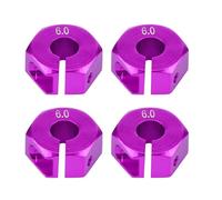 Acouto 12mm Wheel Hex Hub Adapter for HSP /10 Scale RC Car How Tight the Wheel Hex Hub AdapterWheel MountWheel AdapterHex AdapterHex Adapter MountRC (6.0MM purple)