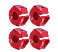 Acouto 12mm Wheel Hex Hub Adapter for HSP /10 Scale RC Car How Tight the Wheel Hex Hub AdapterWheel MountWheel AdapterHex AdapterHex Adapter MountRC (6.0MM red)