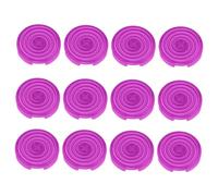 Acouto 12pcs Cover Replace Mechanical Push Cover for Kailh for Cherry for TTC for Akko for Glorious Switches Blue Is 24mm Covers CoverReplacement CoverArcade (Purple)