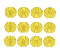 Acouto 12pcs Cover Replace Mechanical Push Cover for Kailh for Cherry for TTC for Akko for Glorious Switches Blue Is 24mm Covers CoverReplacement CoverArcade (Yellow)