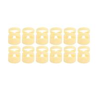 Acouto 12Pcs Finger Pick Guitar Fingertip Protectors Thumb Forefinger Stringed Instrument Fitting Finger PickGuitar PickABS Use and on Index Is (12L)