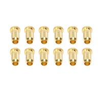 Acouto 12PCS Guitar Bridge Body Through Ferrules Replacement Metal Electric Guitar String Bushings Gold Ferrules Suitable el String FerrulesElectric FerrulesGuitar (Gold)