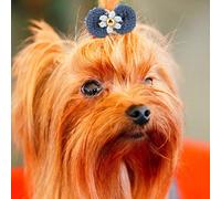 Acouto 12Pcs Pet Hair Accessories Dog Elastic Hair Rope Band Cat Bowknot Shape Headwear for Medium Cat Dog Small Wear Pet AccessoryPet BowknotPet HeadwearPet Rope BandDog